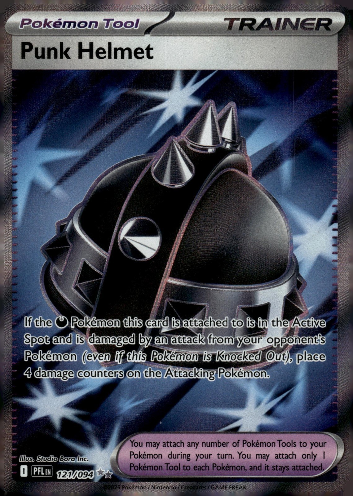 Punk Helmet - 121/094 - ME02: Phantasmal Flames Pokemon TCG Card Holo Foil NM