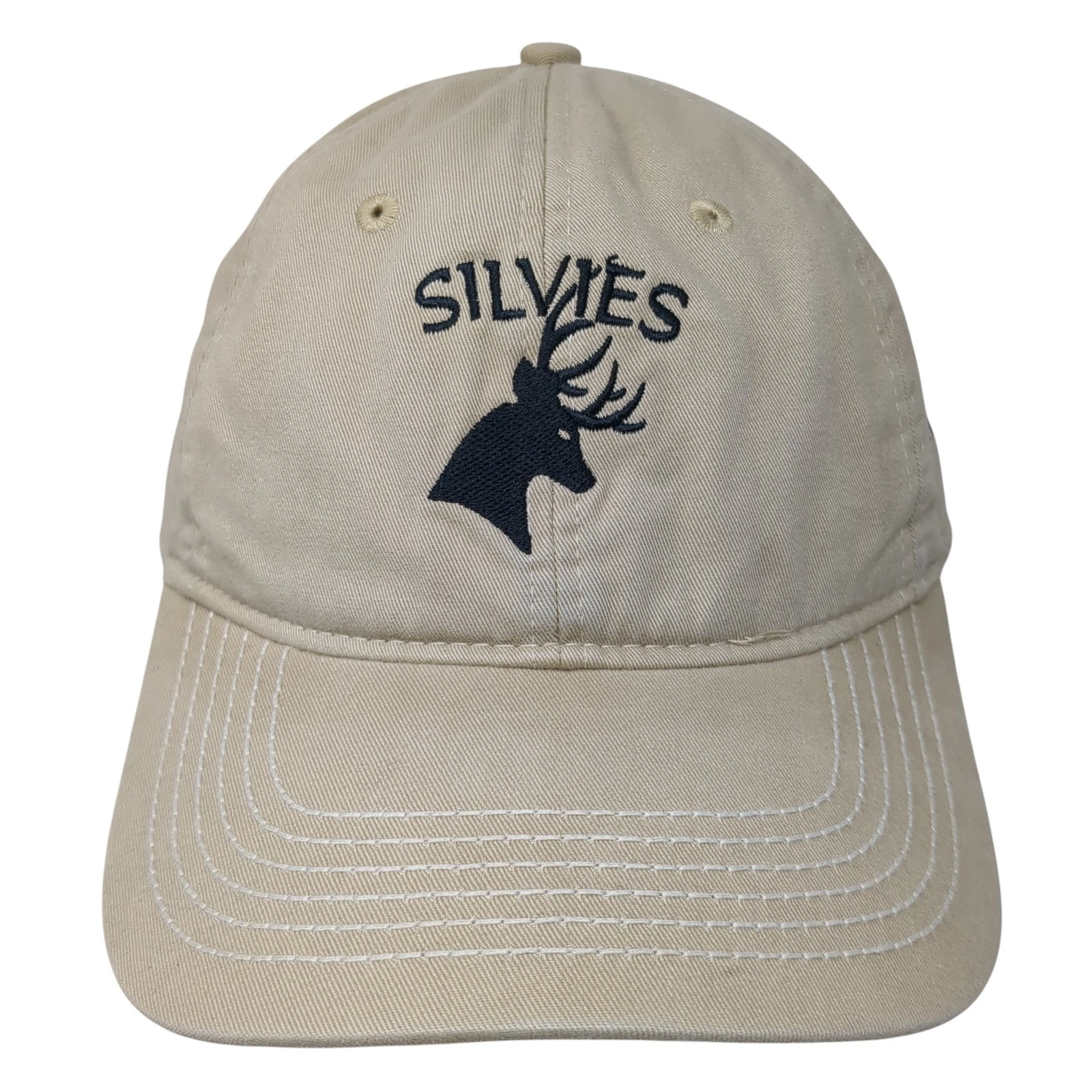 Silvies Slideback Baseball Cap Beige OS Adjustable Platinum Series Outdoor Cap