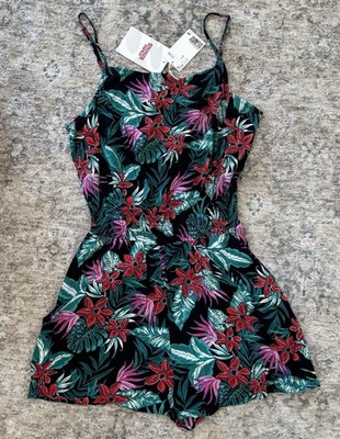 H&M x Stranger Things 2019 Collab Floral Demogorgan Romper Size 10