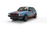 VW Golf GTI Gulf Edition Scalextric Slotcar 1:32 C4609