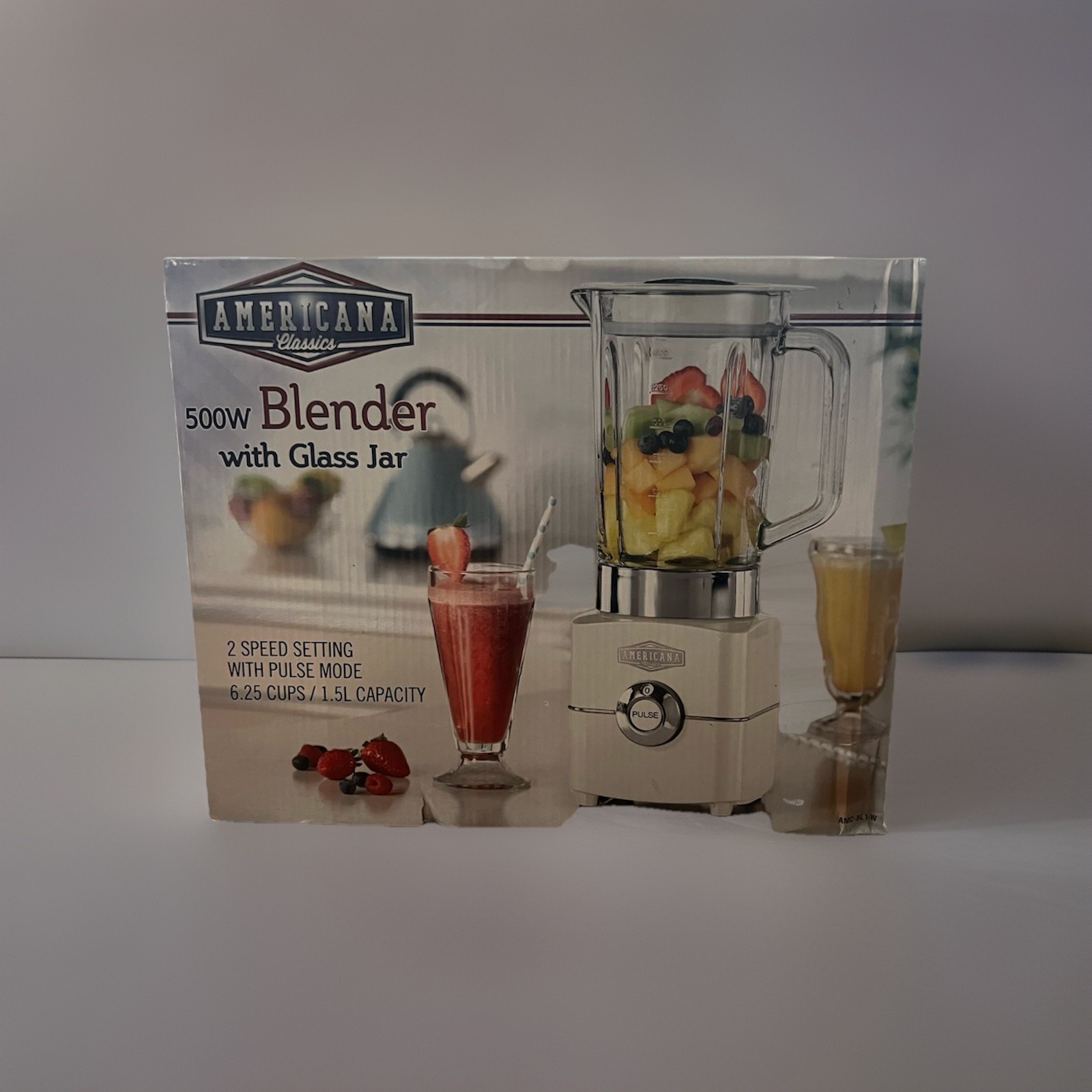 Americana Classics 500W Blender with Glass Jar 2 speed New
