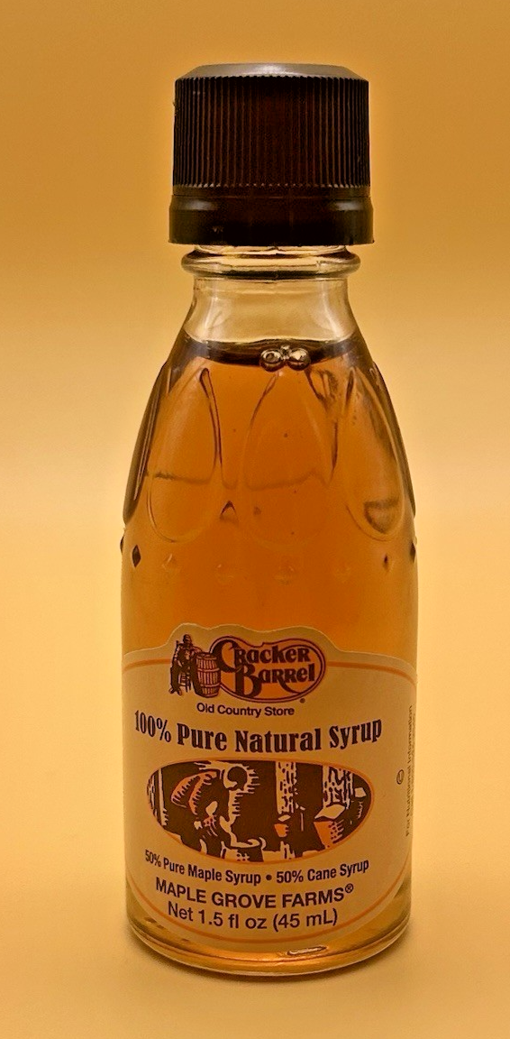 Cracker Barrel 100% Pure Natural Syrup Sealed Bottle Maple Grove Farms  Authentic | eBay