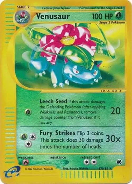 Venusaur - 67/165 - Pokemon Expedition Reverse Holo Rare Card NM