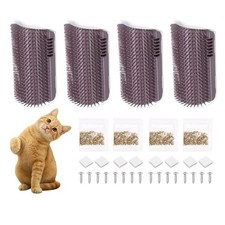 PETAXCELL Self Grooming Cat Brush, 15.5 x 8 cm / 6.1 x 3.15 Inch, Grey