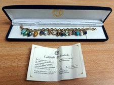 The Bradford Exchange Treasures Of The Heart Armband Ltd Edition 24K Plated