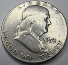 1953 Franklin Silver Half Dollar R43