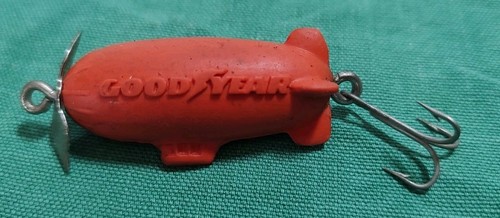 Vintage Orange GOODYEAR Blimp Novelty Fishing Lure
