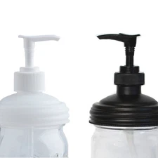 reCAP Mason Jar Pump Lid Soap or Condiment Dispenser, Reg Mouth, USA Made