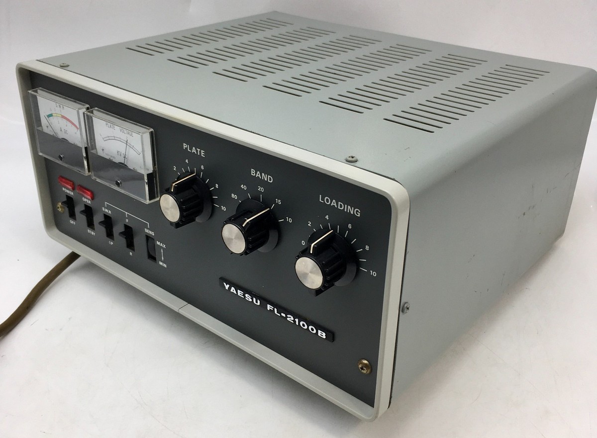 YAESU FL-2100B HF Linear Amplifier Tube Ham Radio Tested Working