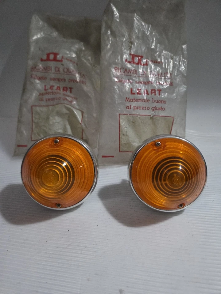 FIAT 500 D - E DERIVATE COPPIA FRECCE ANTERIORI NEW NOS LEART - Immagine 2 di 4