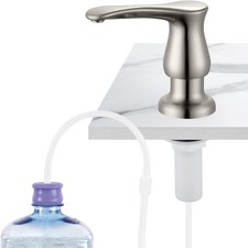 GAGALIFE Kitchen Sink Soap Dispenser Brushed with Tube Kit, Nickel