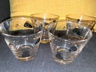 Mcm Amoeba Boomerang Glasses 1950s atomic Vintage drinking glasses Federal