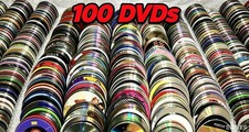 DVD Lot of 100 discs Comedy, Drama, Family, Horror, Romance, Action, tv more