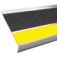 Bold Step 407Nt20060102 Stair Tread Cover Aluminum Black/Yellow, 60 In W X 3/16