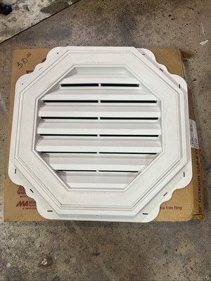 Gable Masters Mid-American Exterior Wall Vent 22'' Paintable W/ Siding Trim Ring