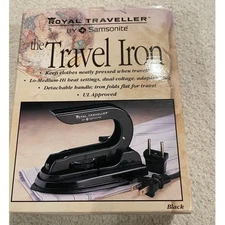 Royal Traveller by Samsonite Travel Iron Dual Voltage Adapter Black