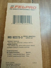 Fuel Injection Plenum Gasket Set Fel-Pro MS 92273-3