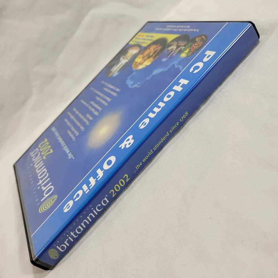 Encyclopedia Britannica 2002 Pc Home & Office CD DVD 2 Data Disc Set USED - Image 3 of 4