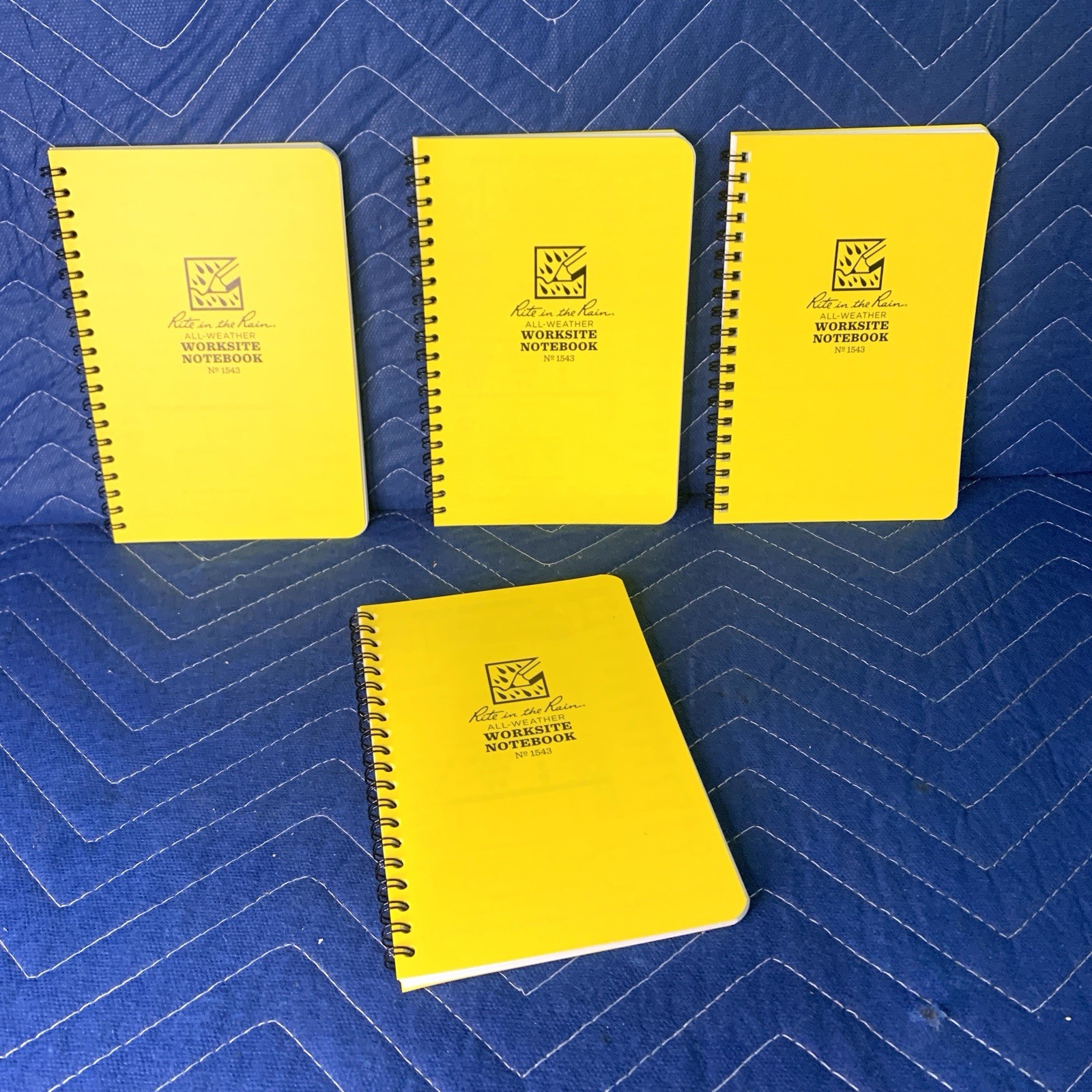 Rite In The Rain Worksite notebook 1543 ( lot of 4 ) New Side Spiral USA Made