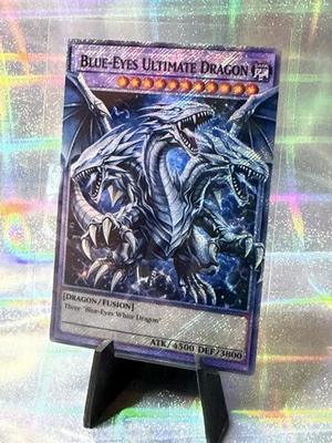 #ad #ad Yu Gi Oh TCG Blue Eyes Ultimate Dragon Custom Platinum Secret Rare $10.00