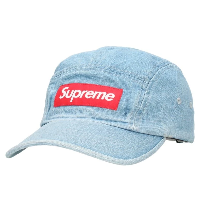 Casquette de camping Supreme Wash Denim bleu clair 304052 Bs99 accessoires Bb187 R AC337
