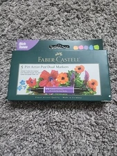 Faber-Castell Pitt Artist Pen Dual Markers Rich Tones, 5ct
