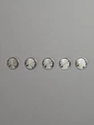 5 x 1 GRAM .999 FINE SILVER  BUFFALO ROUND NEW