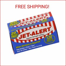 Jet-Alert 100 MG Each Caffeine Tab 120 Count Pack of 4 