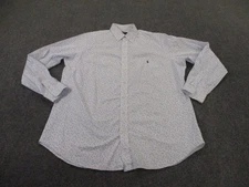 Polo Ralph Lauren Shirt Men XLT Blue Floral Lightweight Preppy Business Golf