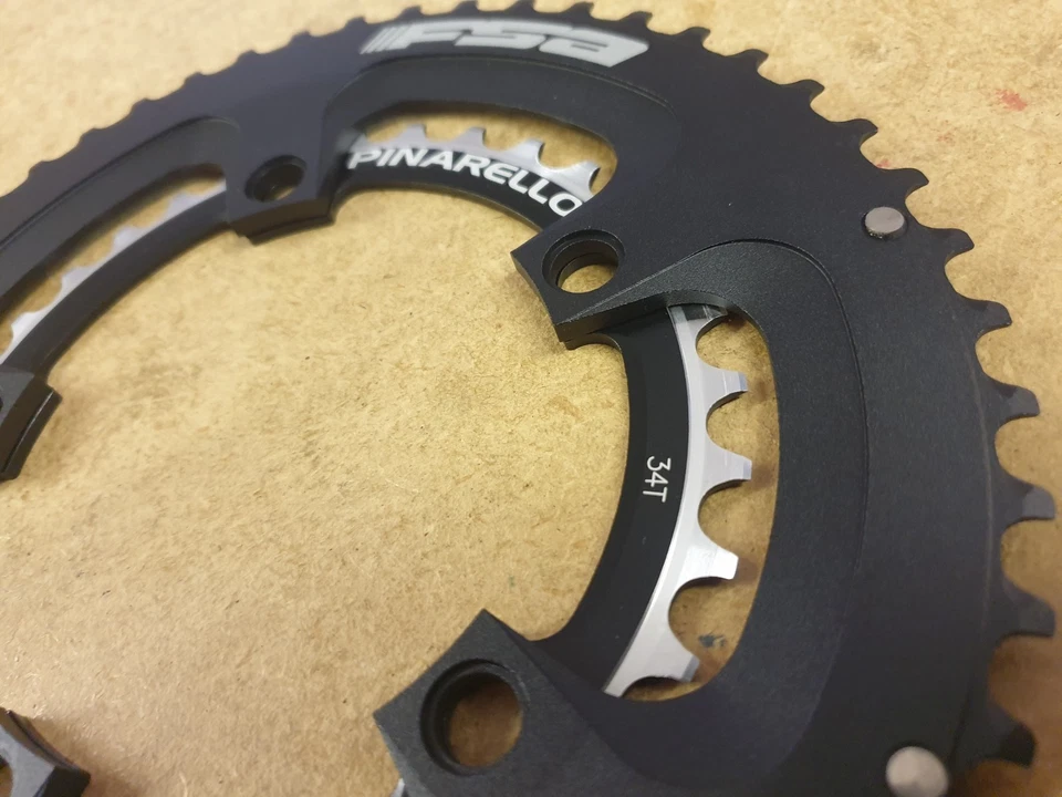 (Set of 2) FSA Pinarello (34 + 50t) Chain Rings Road Bike Fits Shimano 10/11s - Image 3 of 4