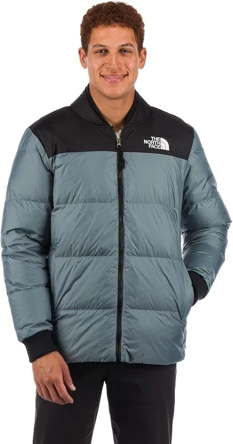 The North Face Nordic Puffer Jacket Men's 2XL Goblin Blue Down Insulated ONF451