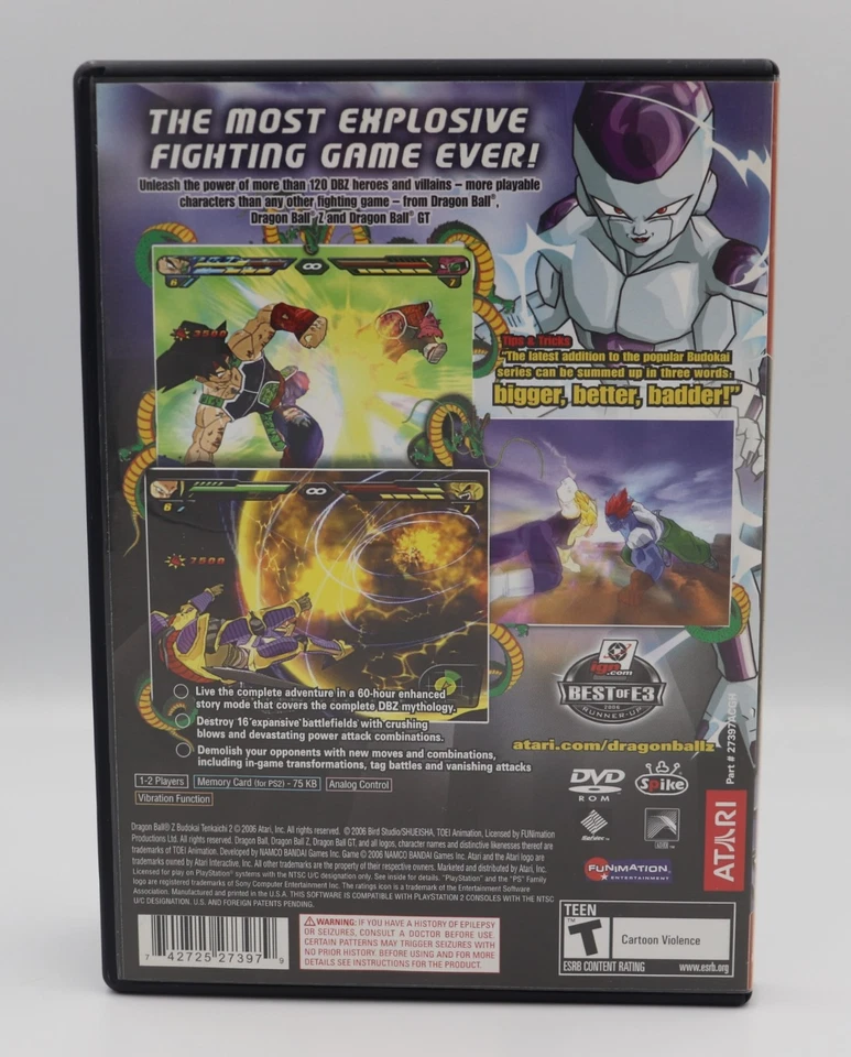 Dragon Ball Z Budokai Tenkaichi 2 Greatest Hits Sony PlayStation 2 PS2 No Manual - Image 2 of 4