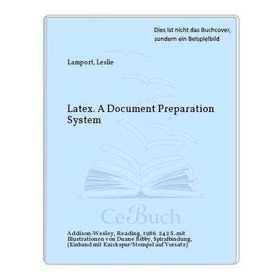 LATEX DOCUMENT PREPARATION SYSTEM USERS By Leslie Lamport *Excellent Condition*
