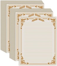 (2-Pack) Vintage Lined Letter Paper - 200 Sheets, Stationary 200 Sheets 