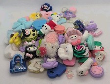 50 Flat Back Charms Hello Kitty, Cinnamaroll, Kuromi, Ect DIY Craft Food