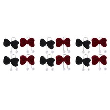 12Pcs Reusable Bow Shaped Car Hooks Stylish Car Seat Headrest Hanger Organizer