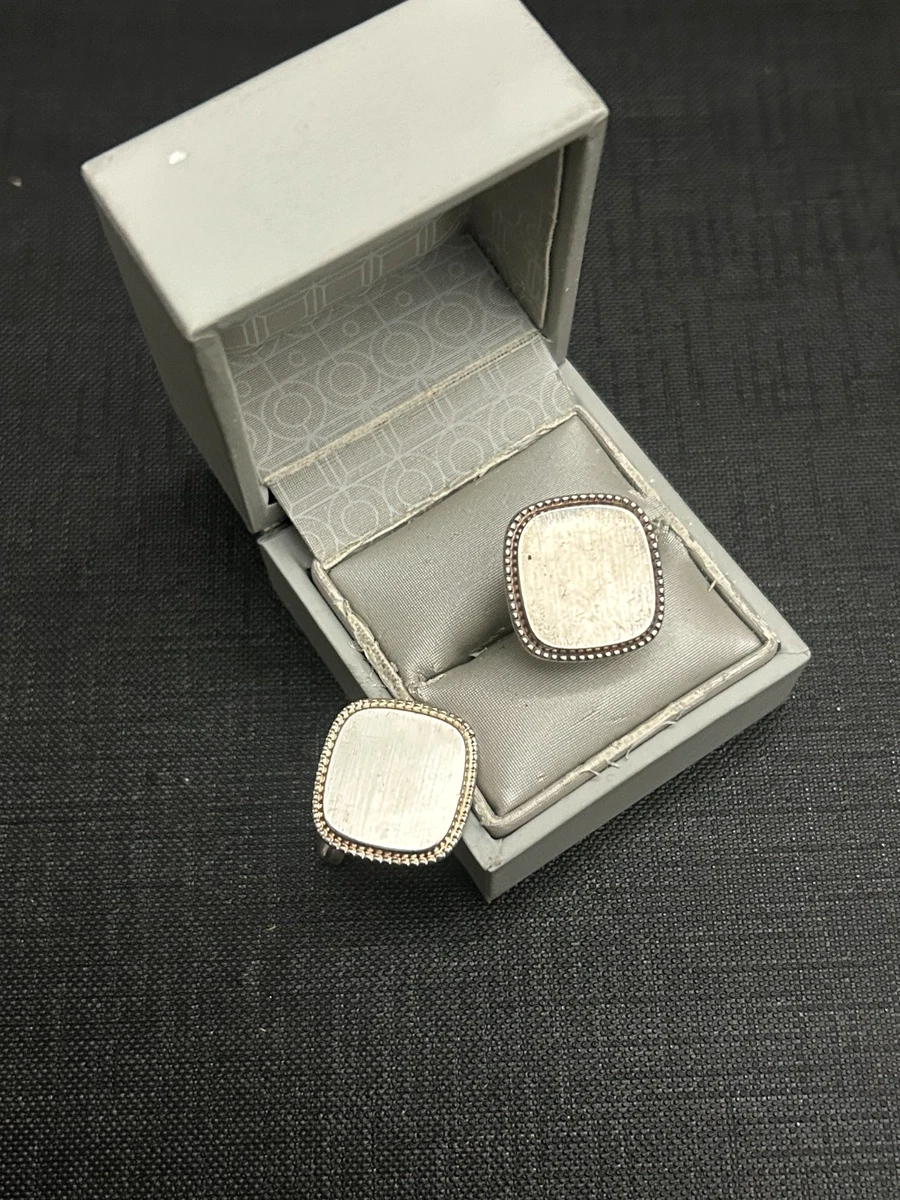 Boutons De Manchette Vintage En Argent 835 Pour Hommes - Occasion Très Bon état