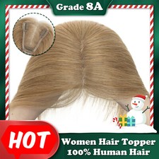 Breathable 100 Remy Human Hair Topper Clip In Swiss Lace Base Toupee Hairpiece