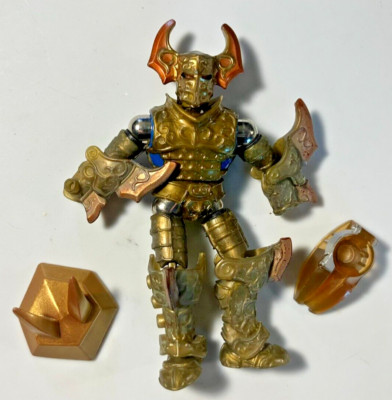 Mega Bloks 2005 Mag Warriors Paladar Gold with shield & weapons Magnetic Figure