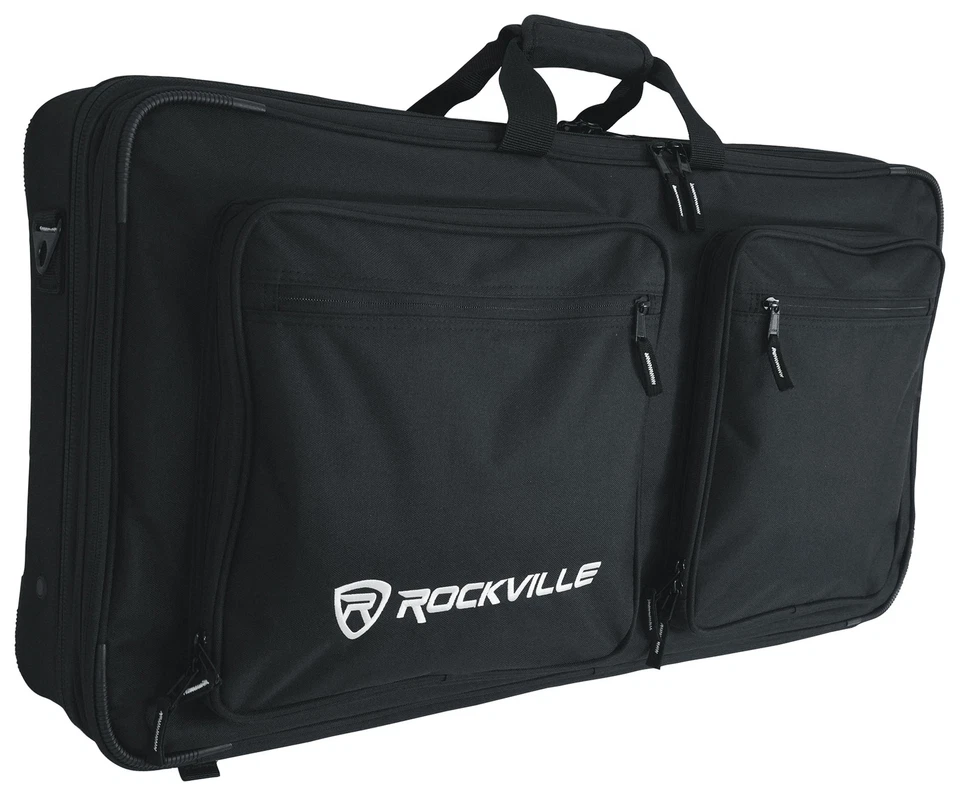 Rockville DC27 Controlador DJ Acolchado/Bolsa Productor Móvil Mochila Espuma Ajustable Foto 2 de 4