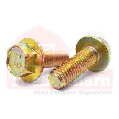 #ad M8 1.25 Class 10.9 Hex Flange Screws Frame Bolts Zinc Yellow Pick Length amp;Qty $343.74