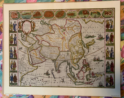 Map Of Asia By The Famous Blaeu Family 1662 Art Print By Penn