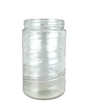 Storage Jar Spiral & Texture Design 1.5 Quart No Lid