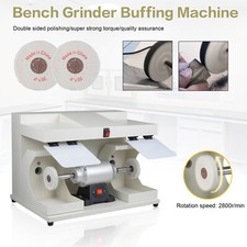 Smerigliatrice da banco dentale 550W sistema di lucidatura doppia testa con luce LED integrata 