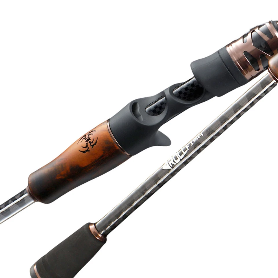 ROLLFISH Spinning Fishing Rod 6'6" 10-25lb ML Casting Rod Carbon Trout Rod - Image 2 of 4