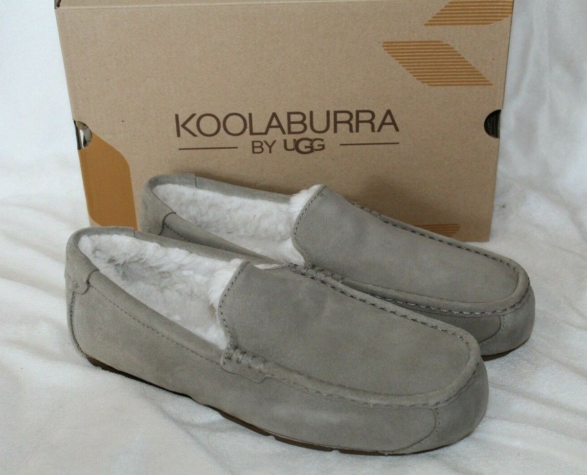 NIB UGG KOOLABURRA MEN\'S SUEDE FUR‎ LINED SLIPPERS GRAY Koolaburra Slippers for Men for sale | eBay main image 2