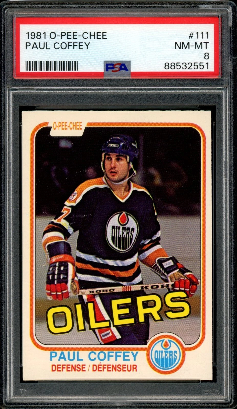 Paul Coffey trading card