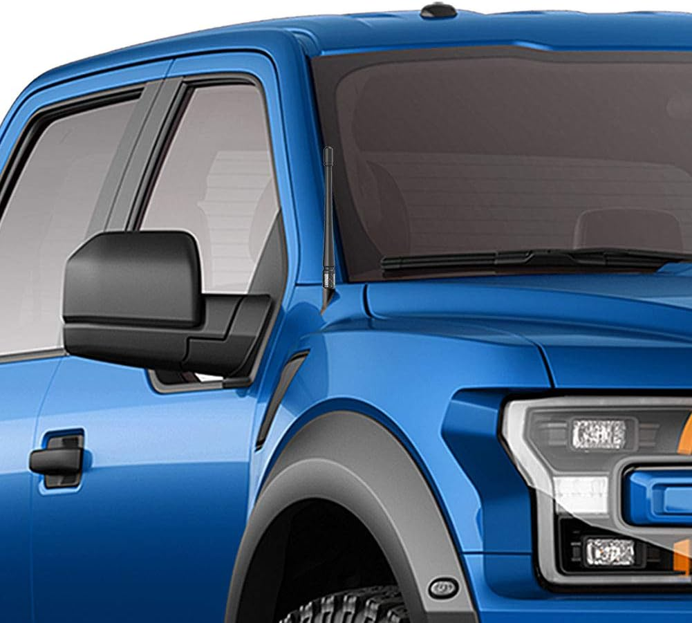 50 Cal Truck Bullet Antena Copatible Con Ford F150 F250 F350 Raptor BroncoDodge RA 1500 2500 - Foto 11