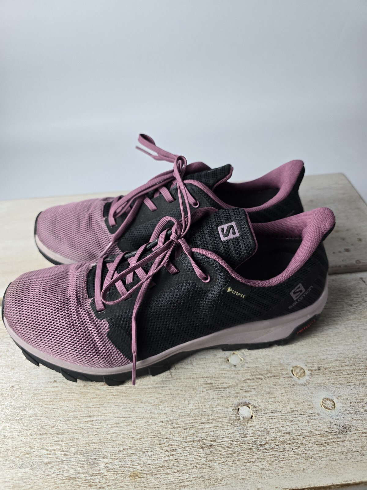 Scarpe Salomon Outbound Prism GTX Trail Hiking Donna 9 Gore Tex Atletica