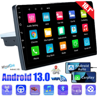 10.1'' Double 2 Din Android 13 Car Radio GPS WIFI BT Carplay Touch Screen Stereo